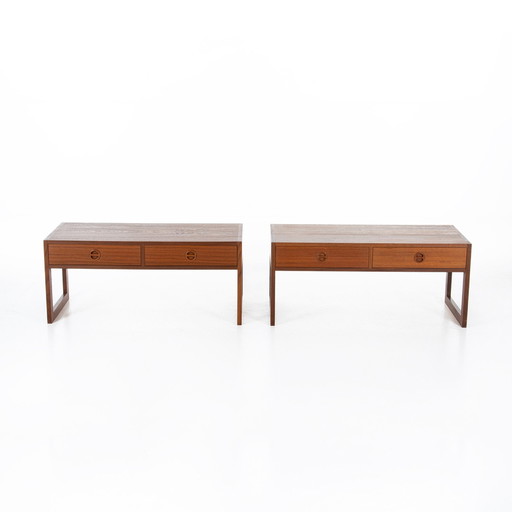 2x tables d'appoint IKEA vintage