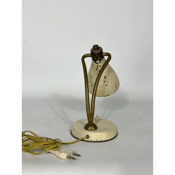 Image 1 of Lampada da tavolo vintage in ottone laccato di Arredoluce, Italia 1950