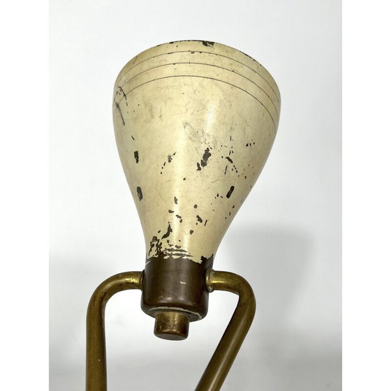 Image 1 of Lampada da tavolo vintage in ottone laccato di Arredoluce, Italia 1950