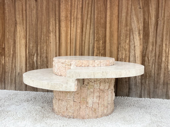 Image 1 of Table basse vintage en mactanstone
