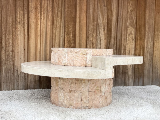 Image 1 of Table basse vintage en mactanstone