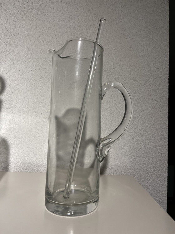 Image 1 of Vintage Glass Carafes And Glass Pouring Jug