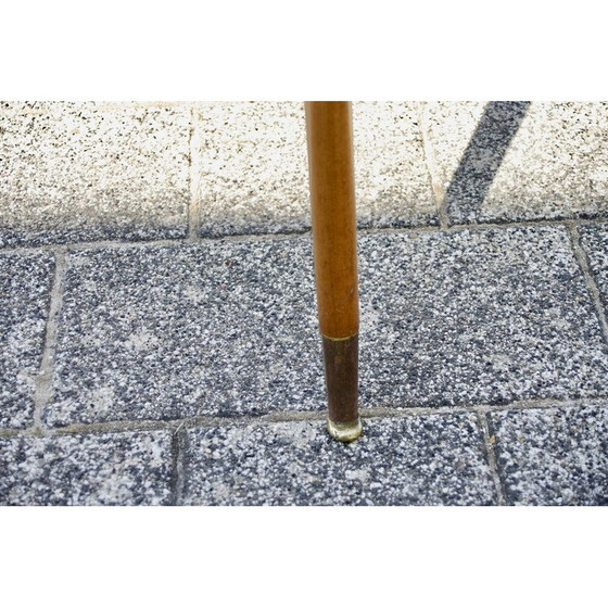 Image 1 of Vintage beech and black opaline coffee table, 1950