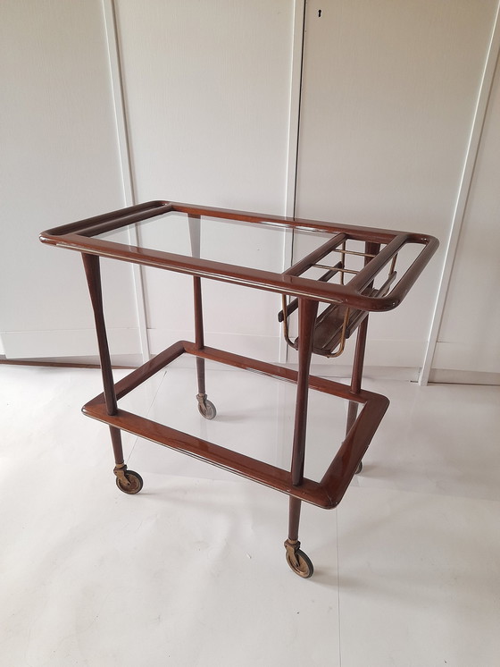 Image 1 of Sideboard or Bar Cart Cesare Lacca For Cassina 1950S