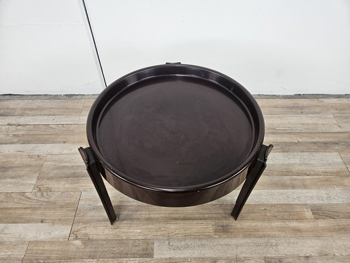 Vintage Space Age Dark Plastic Coffee Table By Dal Vera