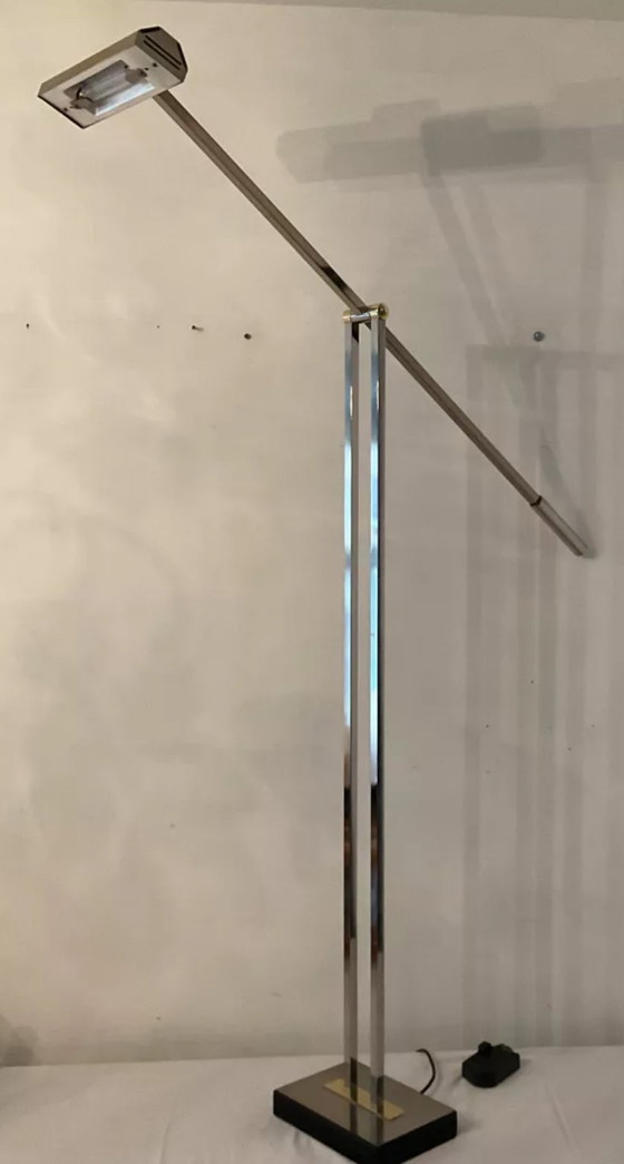 Image 1 of Deknudt Brass Floor Lamp