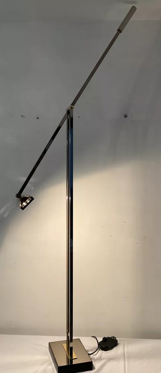 Image 1 of Deknudt Brass Floor Lamp