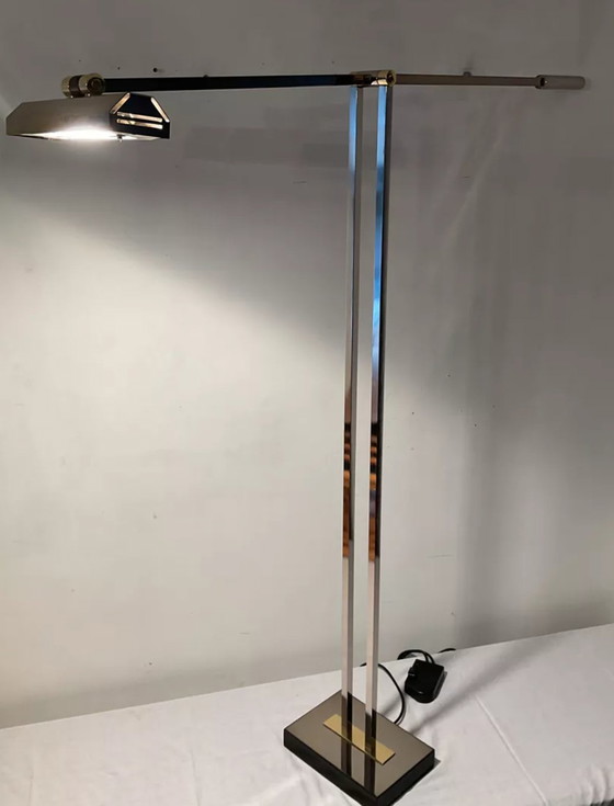 Image 1 of Deknudt Brass Floor Lamp