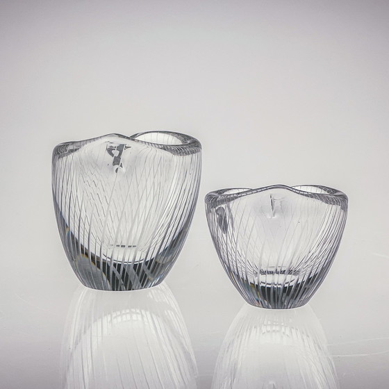 Image 1 of Tapio Wirkkala, Crystal Art-Object, Model 3132 in two sizes, Iittala 1954 & 1957