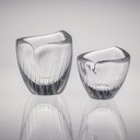 Tapio Wirkkala, Crystal Art-Object, Model 3132 in two sizes, Iittala 1954 & 1957