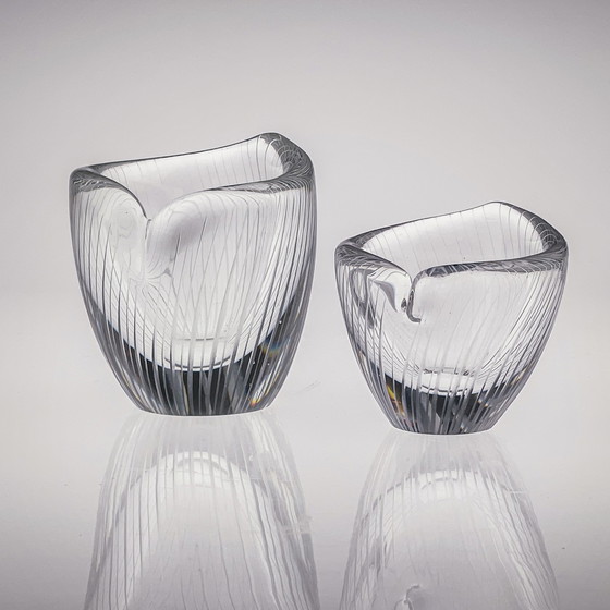 Image 1 of Tapio Wirkkala, Crystal Art-Object, Model 3132 in two sizes, Iittala 1954 & 1957