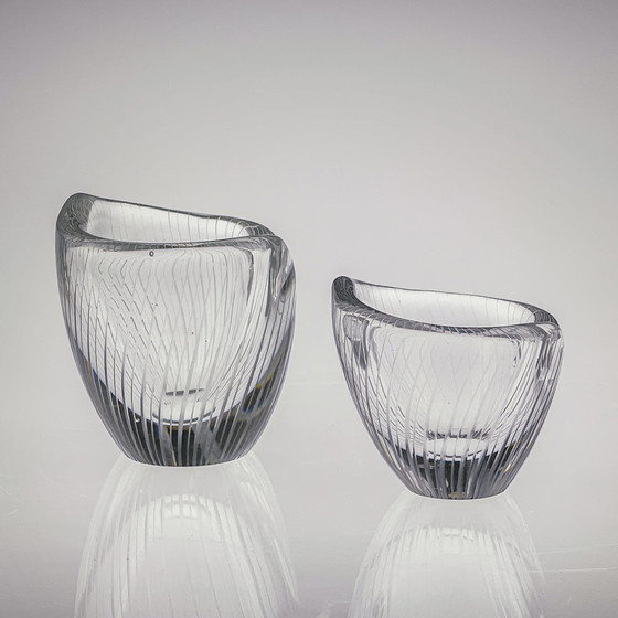 Image 1 of Tapio Wirkkala, Crystal Art-Object, Model 3132 in two sizes, Iittala 1954 & 1957