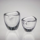 Tapio Wirkkala, Crystal Art-Object, Model 3132 in two sizes, Iittala 1954 & 1957