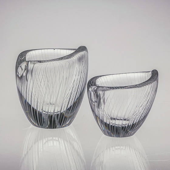 Image 1 of Tapio Wirkkala, Crystal Art-Object, Model 3132 in two sizes, Iittala 1954 & 1957