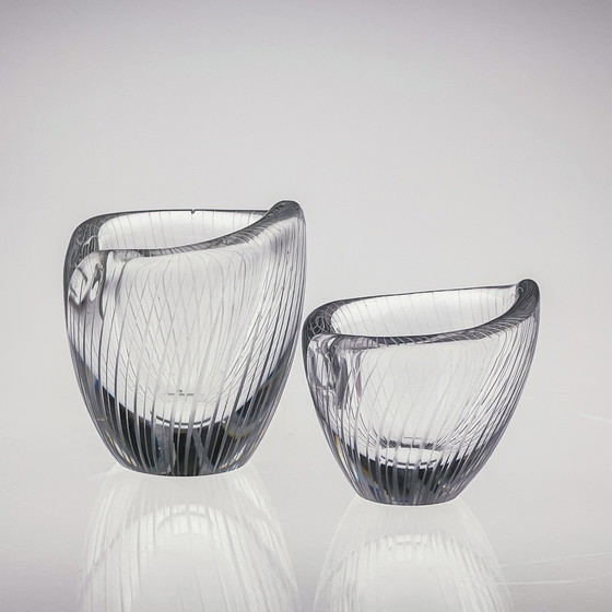 Image 1 of Tapio Wirkkala, Crystal Art-Object, Model 3132 in two sizes, Iittala 1954 & 1957