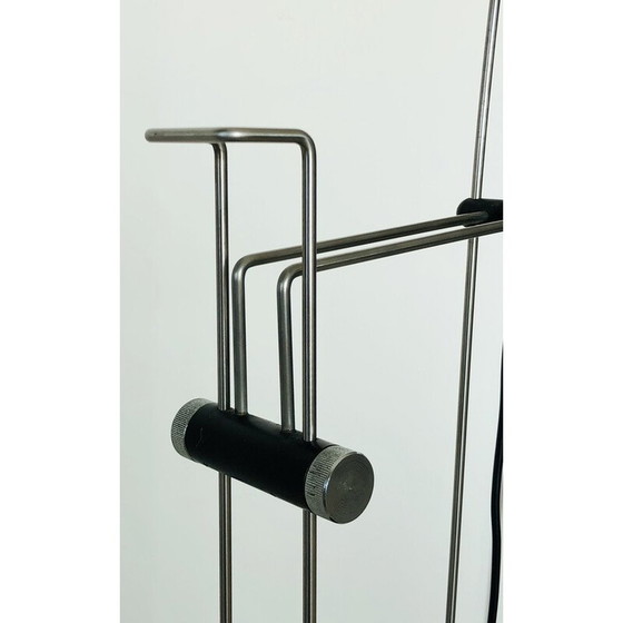 Image 1 of Vintage floor lamp in black lacquered metal by Pas d'Urbino and Lomazzi for Harvey Luce iGuzzini, Italy 1970