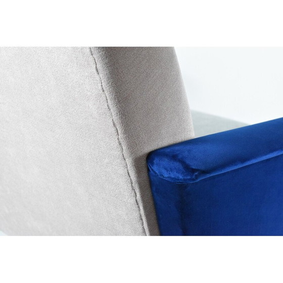 Poltrona vintage a forma di cigno in velluto tricolore, 1960 – Poltrone, Velvet (photo 12 of 13)