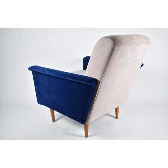 Poltrona vintage a forma di cigno in velluto tricolore, 1960 – Poltrone, Velvet (photo 9 of 13)