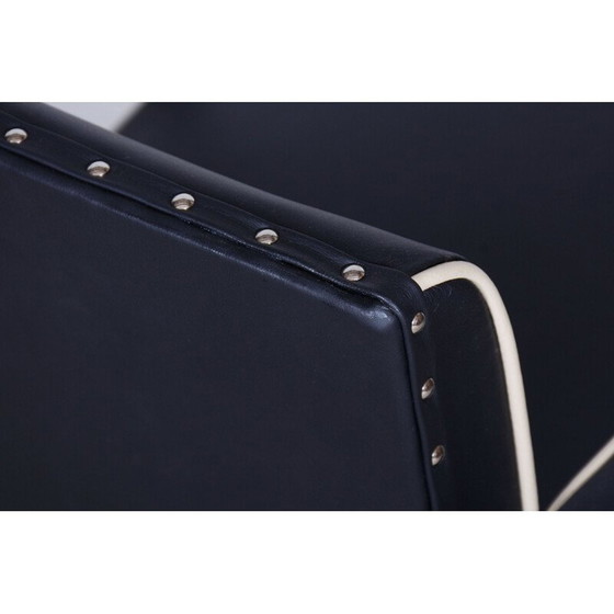 Image 1 of Poltrona vintage Bauhaus in acciaio cromato e pelle di Gilbert Rohde, Germania 1930