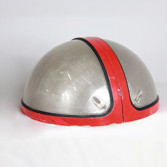 Image 1 of 2 lampade vintage rosse "TOTUM" di Bocatto e Gigante per Zerbetto