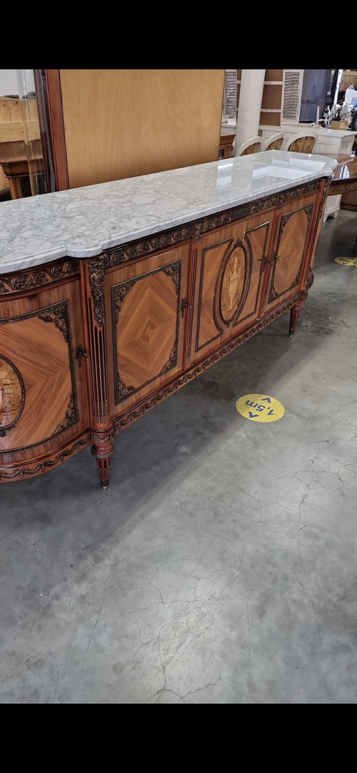 Beautiful Sideboard By The Well-Known French Furniture Manufacturer Jp Ehalt. Modelhd510Mb Br Bri. It Is Made Of Rosewood And Vi