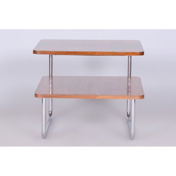Image 1 of Vintage Bauhaus side table by Mora, Czech 1930s