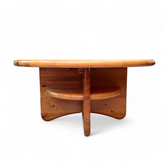 Image 1 of Mcm Scandinavian Design Coffee Table Solid Pine, D104