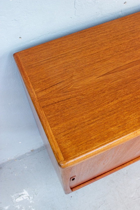 Image 1 of H.P. Hansen Teak Highboard Buffet Commode Danish Midcentury