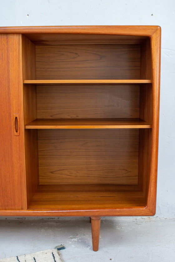 Image 1 of H.P. Hansen Teak Highboard Buffet Commode Danish Midcentury