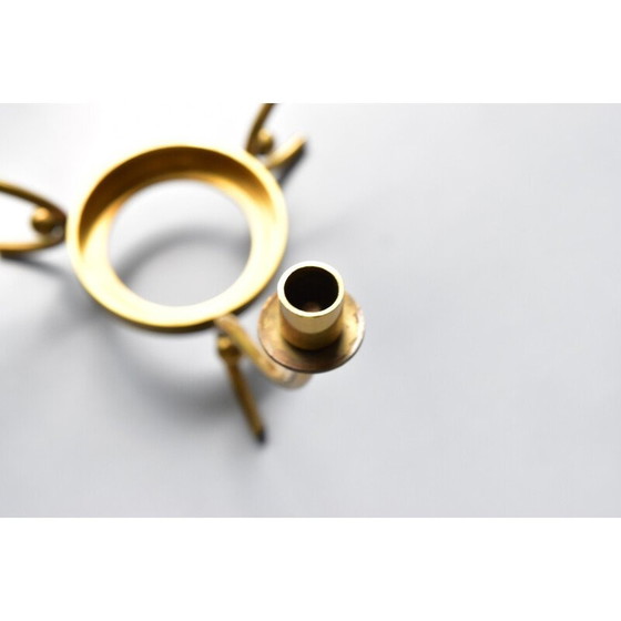 Image 1 of Candeliere vintage in ottone di Gunnar Ander per Ystad Metall, Svezia 1960