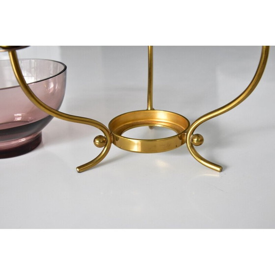 Image 1 of Candeliere vintage in ottone di Gunnar Ander per Ystad Metall, Svezia 1960