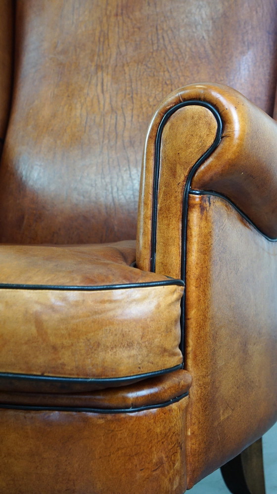 Image 1 of Sheep Leather Ear Armchair On Front Wheels