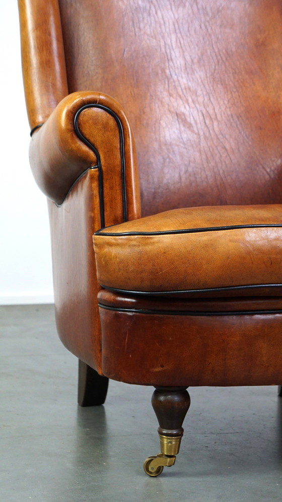 Image 1 of Sheep Leather Ear Armchair On Front Wheels