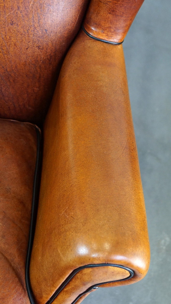 Image 1 of Sheep Leather Ear Armchair On Front Wheels