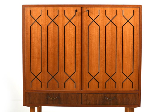 Image 1 of Mid Century IKEA Teak Cabinet from the 1950s