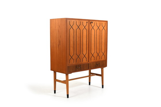 Image 1 of Mid Century IKEA Teak Cabinet from the 1950s