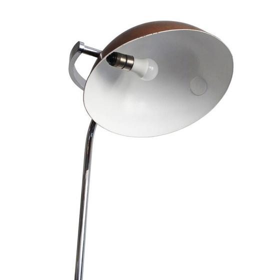 Image 1 of Lampada da terra vintage in rame e acciaio inossidabile, Cecoslovacchia 1930