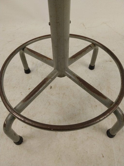 1 x industrial studio stool.  Adjustable in height.  In style of Friso Kramer