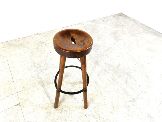 Image 1 of Mid century brutalist bar stool 1960s