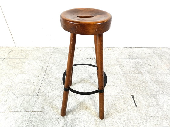 Image 1 of Mid century brutalist bar stool 1960s