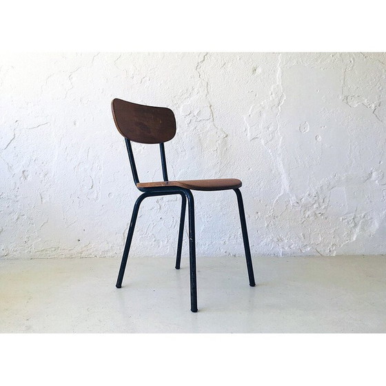 Image 1 of Vintage industrial wooden chair, Holland 1960