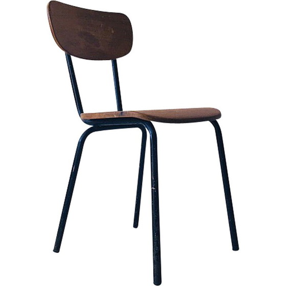 Image 1 of Vintage industrial wooden chair, Holland 1960