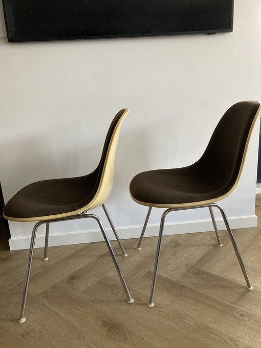 2X Herman Miller Eames Dsx Fiberglass Sixties