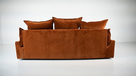 Image 1 of Mid-Century Modern Sofa "Cado" By Gunnar Gravesen And David Lewis Divano For Icf, Italy, 1970S - New Upholstery