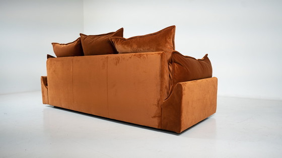 Image 1 of Mid-Century Modern Sofa "Cado" By Gunnar Gravesen And David Lewis Divano For Icf, Italy, 1970S - New Upholstery