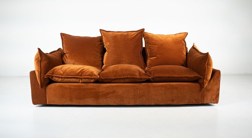 Mid-Century Modern Sofa "Cado" By Gunnar Gravesen And David Lewis Divano For Icf, Italy, 1970S - New Upholstery