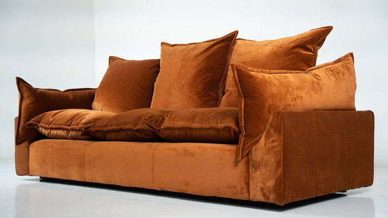 Image 1 of Mid-Century Modern Sofa "Cado" By Gunnar Gravesen And David Lewis Divano For Icf, Italy, 1970S - New Upholstery