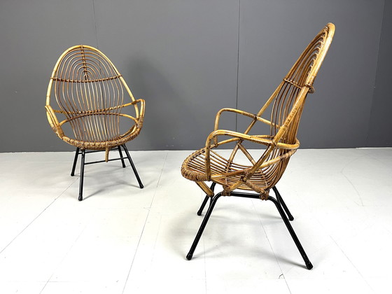 Image 1 of Pair of Mid-Century chairs by Rohé Noordwolde, 1960's, Netherlands