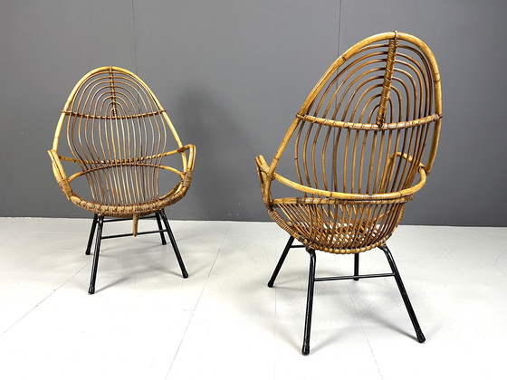 Image 1 of Pair of Mid-Century chairs by Rohé Noordwolde, 1960's, Netherlands