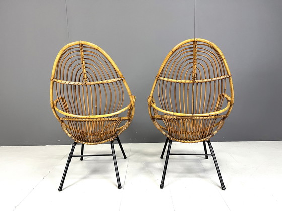 Image 1 of Paire de chaises du milieu du siècle par Rohé Noordwolde, années 1960, Pays-Bas